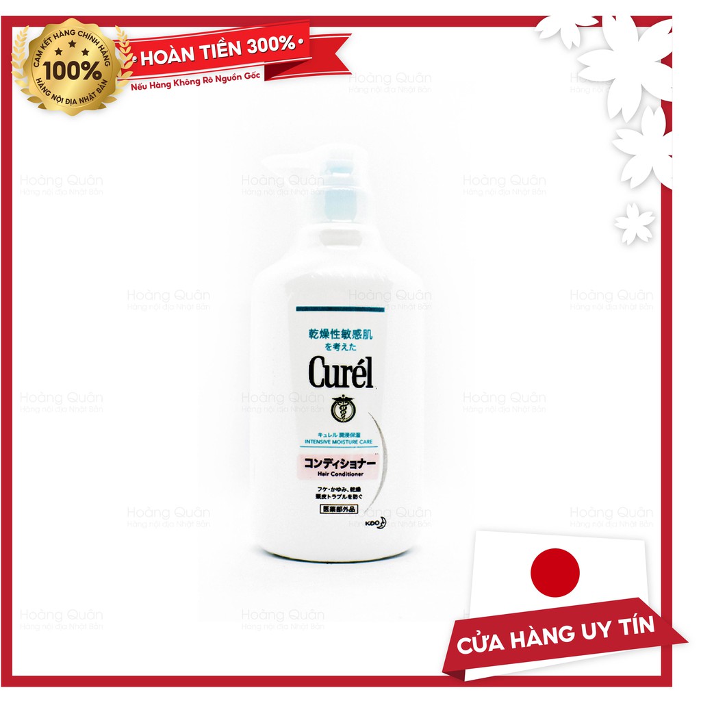 Dầu Xả Curél Cấp Ẩm Chuyên Sâu Cho Tóc &amp; Da Đầu 420ml