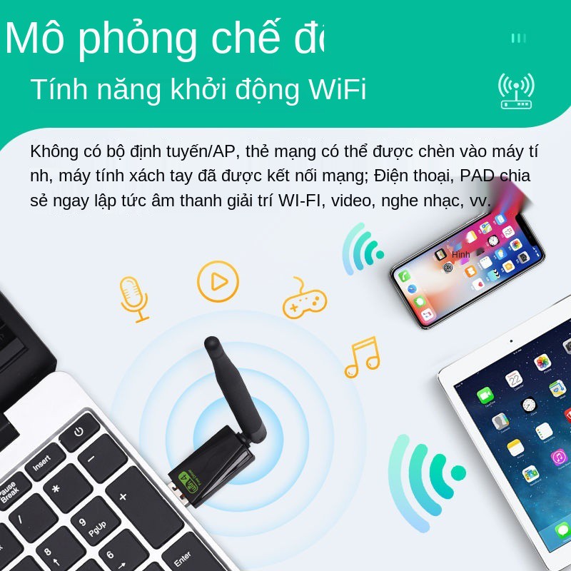 Card mạng không dây USB không ổ đĩa Gigabit 5G máy tính để bàn Máy tính để bàn mạng wifi bộ thu | BigBuy360 - bigbuy360.vn