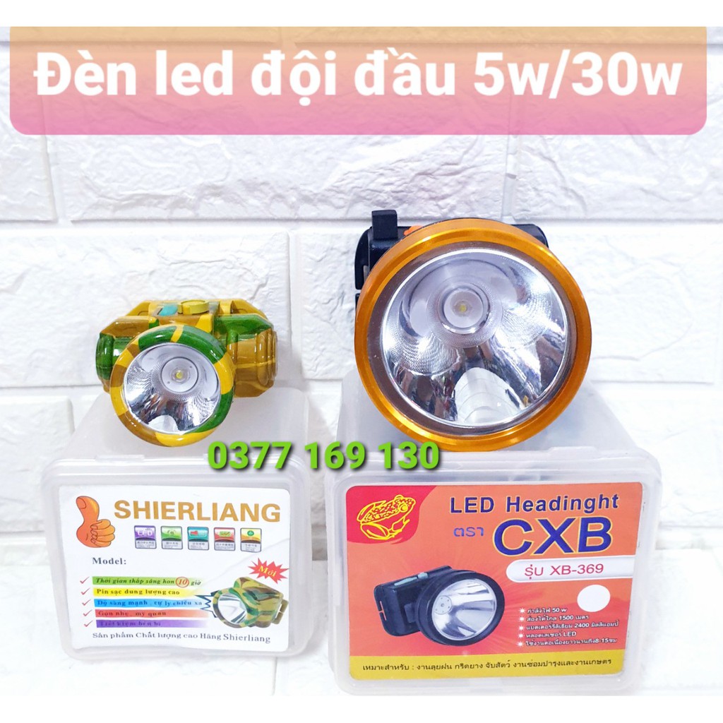 Đèn đội đầu siêu sáng 5w/30w