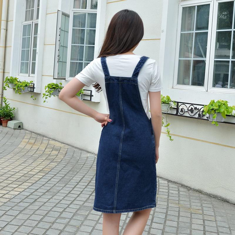 Váy Yếm Jean Nữ Plus Size S-4XL