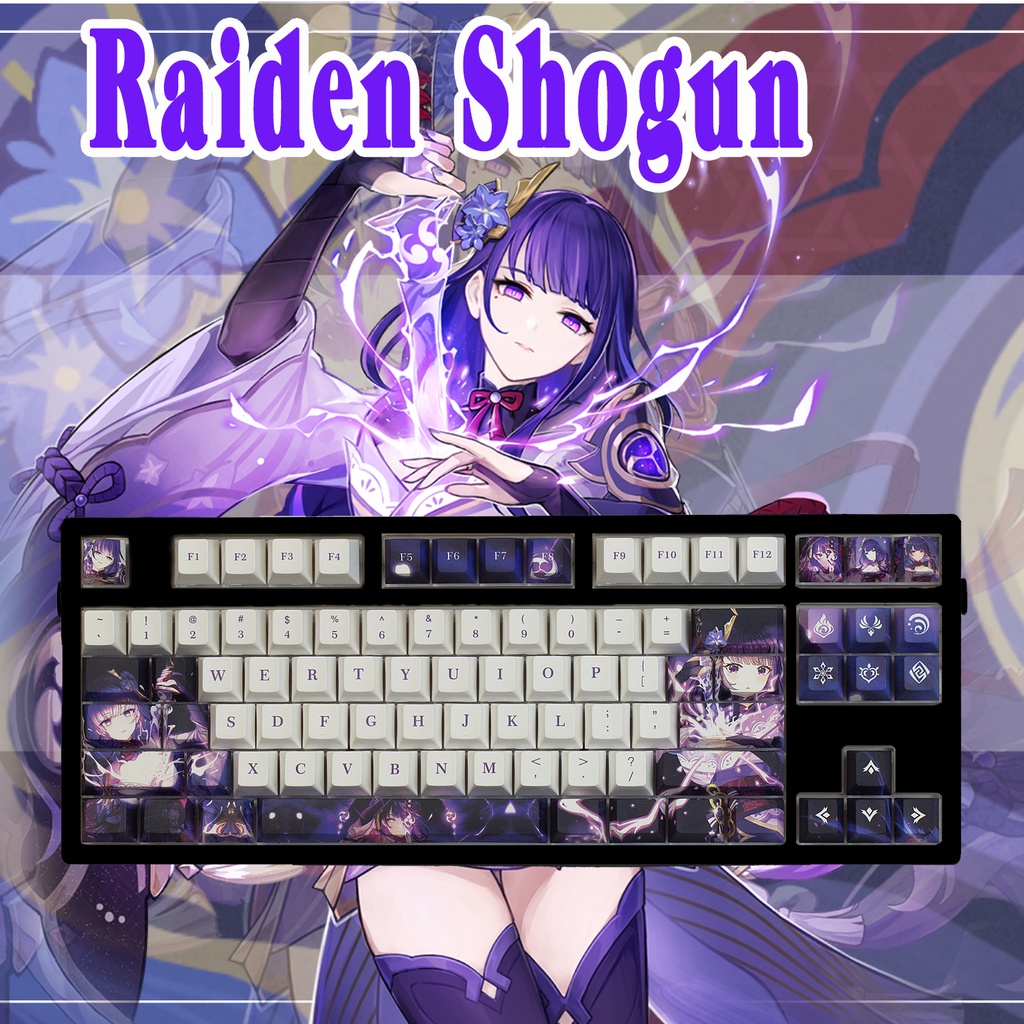 Mua Bàn Phím 136 Phím Genshin Impact Raiden Shogun Keycap Nhỏ Gọn Tiện ...