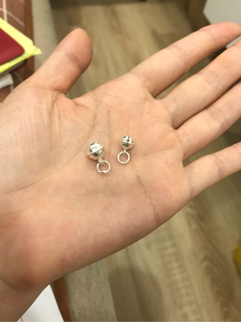 Charm chuông bạc treo