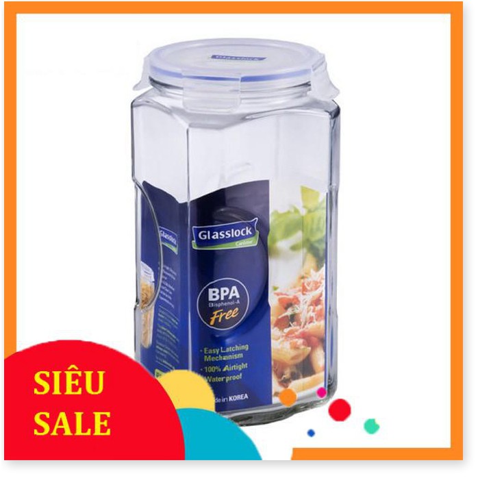 Hũ thủy tinh GLASSLOCK 3000ml IP593