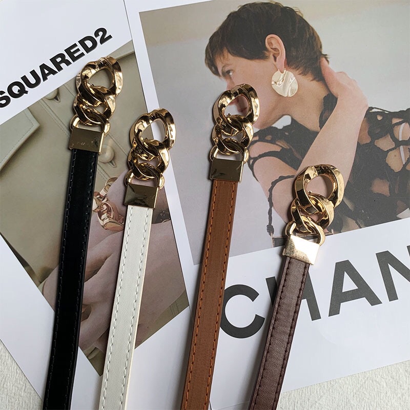 Đai váy xích mặt phối Da 1.6cm ĐV023 Sim sim shop eo 48-88cm - thắt lưng áo vest phối xích