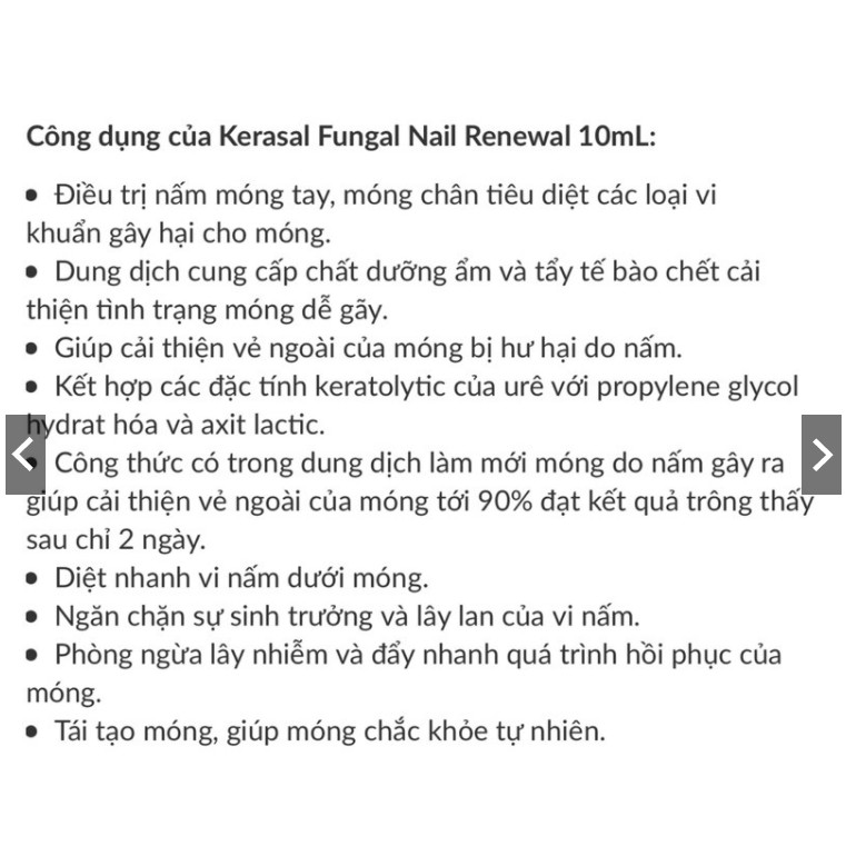 Kerasal Fungal Nail Renewal 10mL Dung Dịch Phục Hồi Móng, Nấm Móng 10ml