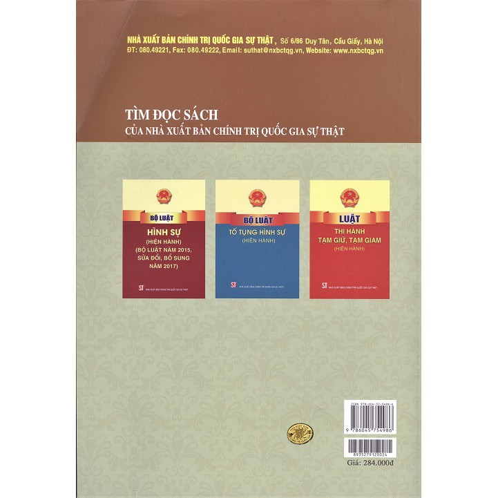 Sách - So sánh Bộ luật hình sự năm 2015, sửa đổi, bổ sung năm 2017 với Bộ luật hình sự năm 1999, sửa đổi, bổ sung năm 20 | BigBuy360 - bigbuy360.vn