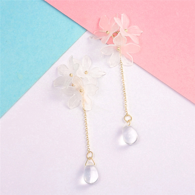 Khuyên Tai Kiểu Dáng Hoa Thời Trang Phong Cách Hàn Quốc Cho Nữ