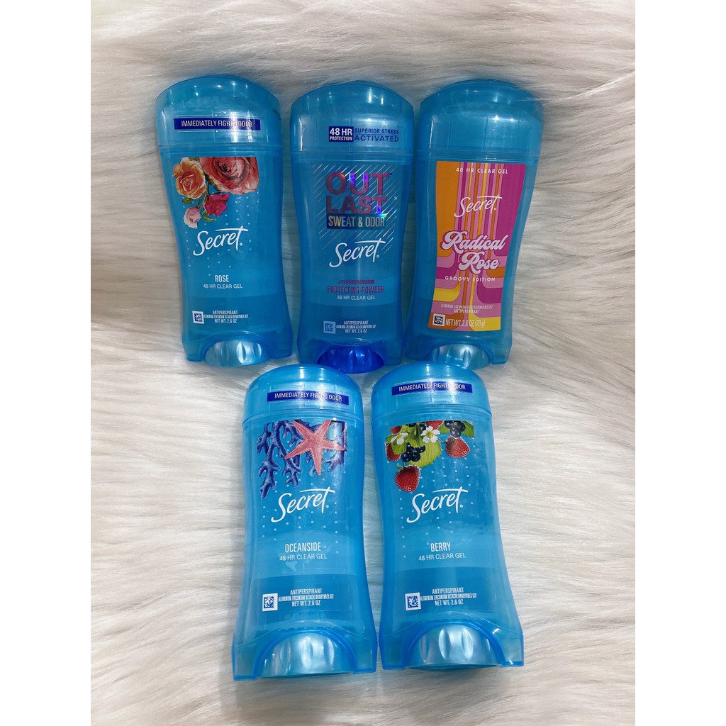 Lăn Khử Mùi Secret CLEAR GEL của Mỹ loại 73g