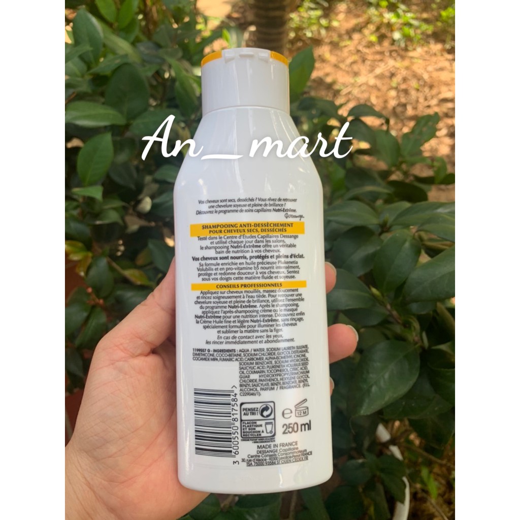 Cặp Gội - Xả Dessange Nutri-Extreme - Nội Địa Pháp 200ml-250ml