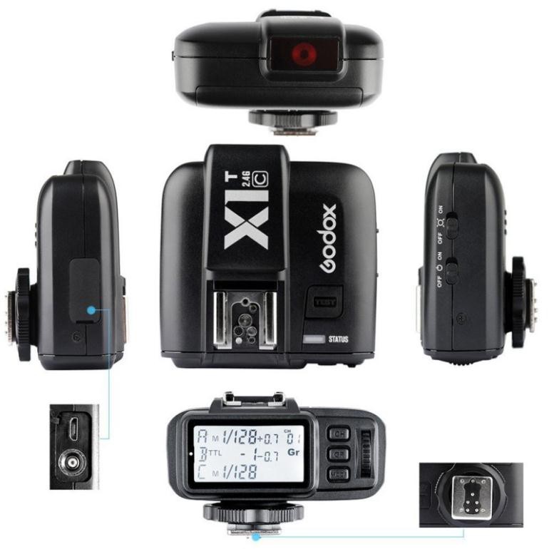 Trigger Godox X1 tích hợp TTL, HSS 1/8000s cho Canon