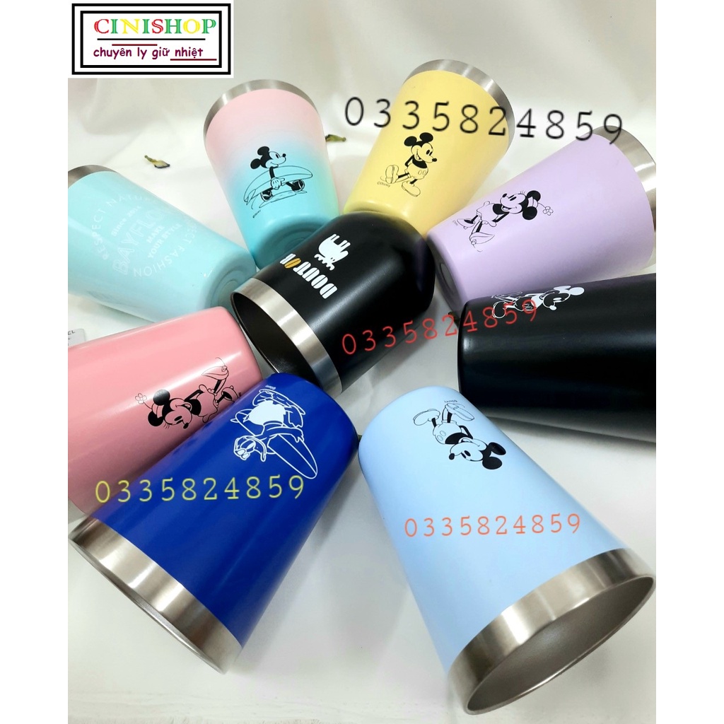Ly Giữ Nhiệt Mickey Inox 304 Nhật Bãi (Đủ Màu_Siêu Iu)_CINISHOP
