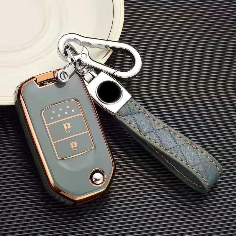 Vỏ Bảo Vệ Chìa Khóa Bằng TPU Chrome Cho Xe Hơi Honda CITY HRV BRV JAZZ CRV ACCORD CIVIC FC 2020 2021