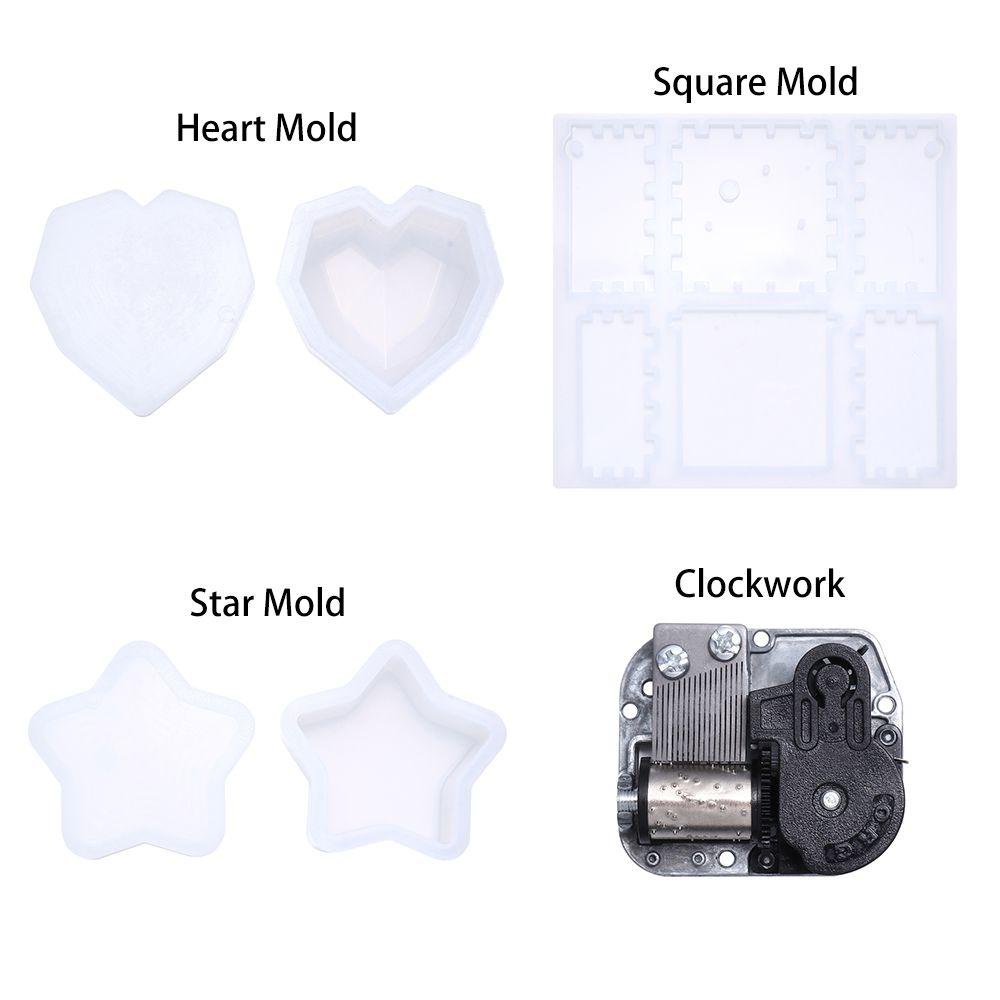 GOGOUP Khuôn Silicone Làm Hộp Nhạc Đồng Hồ Thủ Công DIY
