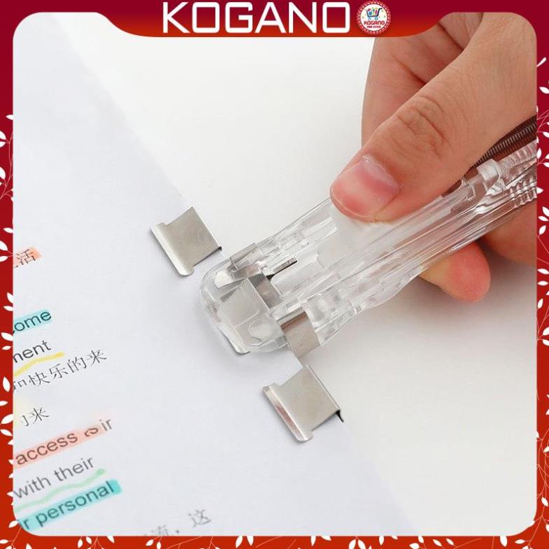 Kẹp giấy KOGANO chất liệu kim loại nhỏ gọn kèm dụng cụ đẩy kẹp giấy SC-001388