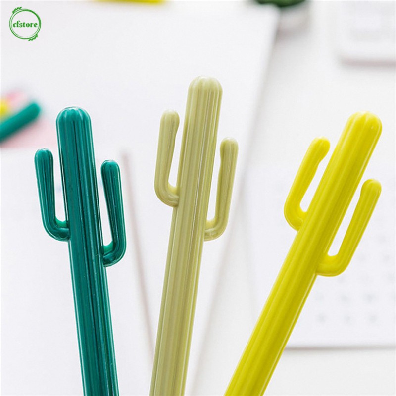 Bút mực gel ngòi 0.5mm thiết kế hình cây xương rồng đáng yêu