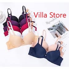 Áo Lót Nữ Mút Vừa, Áo Ngực Lovely Trơn MútT Ép Vừa Bông Ép