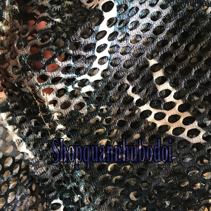 Áo lưới ngắn tay rằn ri xanh dương, phong cách cá tính