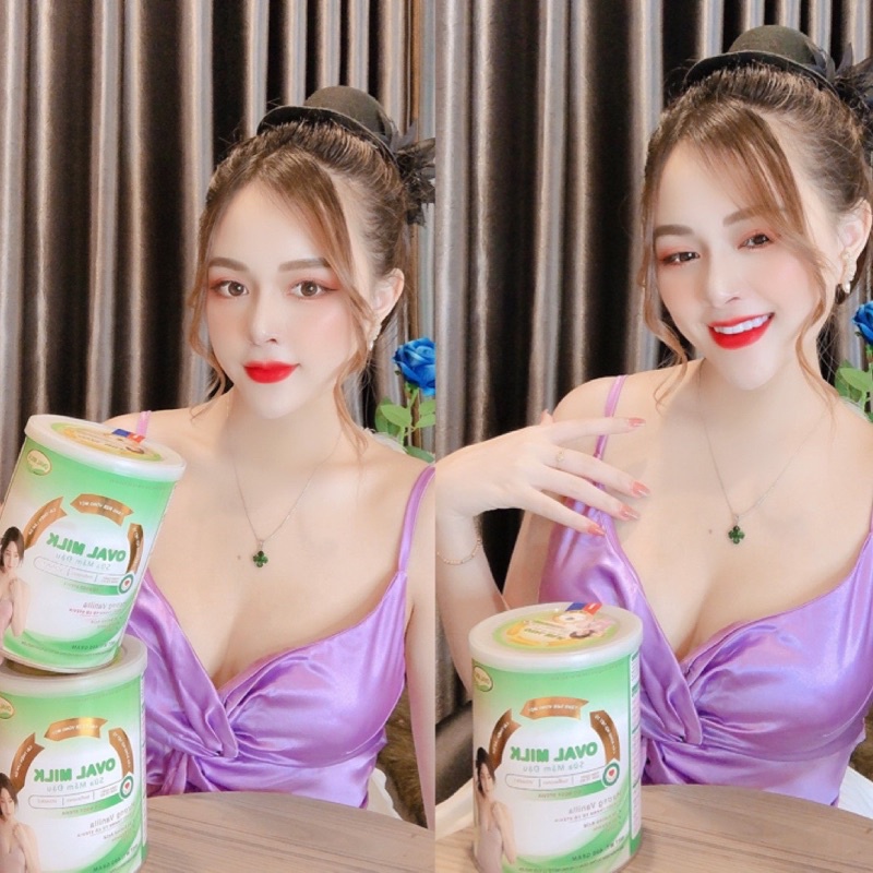 TĂNG VÒNG 1 NHANH [ 5-7CM ] NỞ NGỰC Căng Tròn Săn Chắc Vòng 1 OVAl MILK Hiệu Quả Nhất Làm Đẹp Da Sữa Mầm Đậu Oval Milk