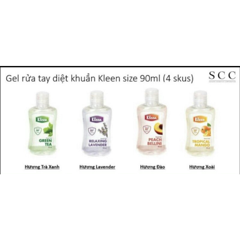 Gel rửa tay Khô Kleen 90ml