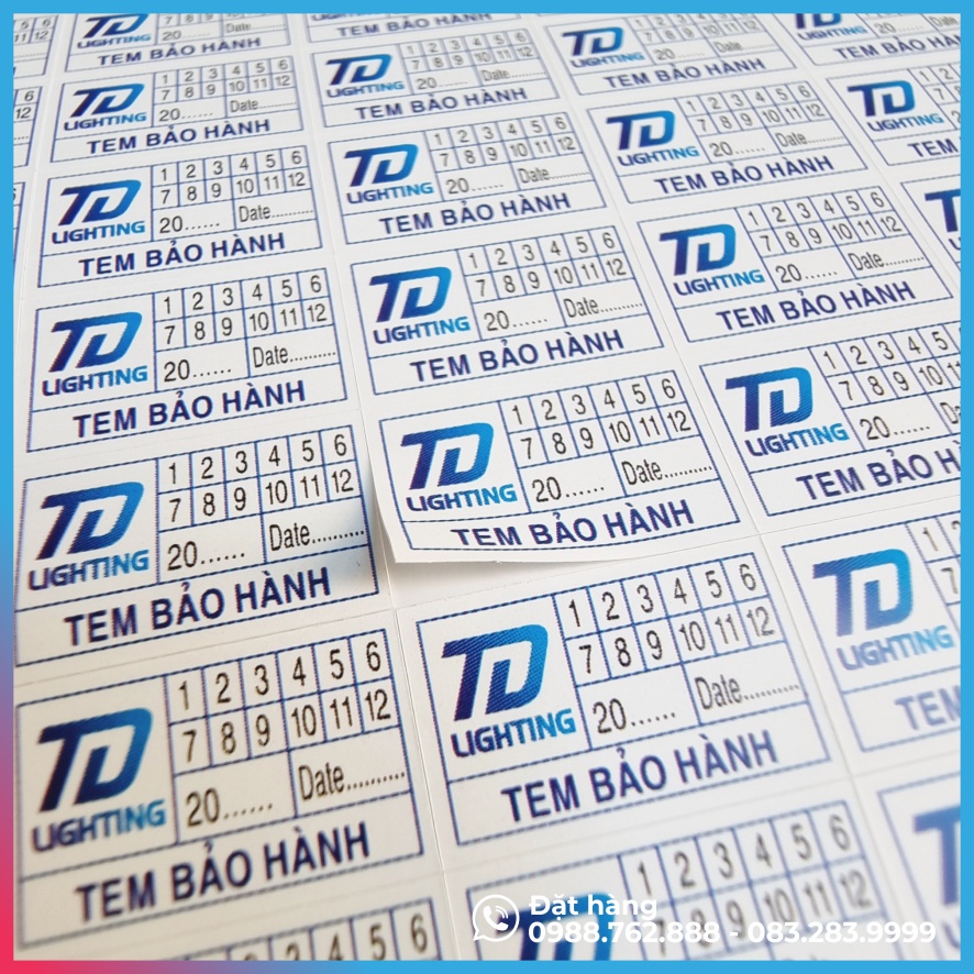 1000 TEM VỠ BẢO HÀNH, TEM VỠ NIÊM PHONG HÀNG HÓA, THIẾT KẾ THEO YÊU CẦU
