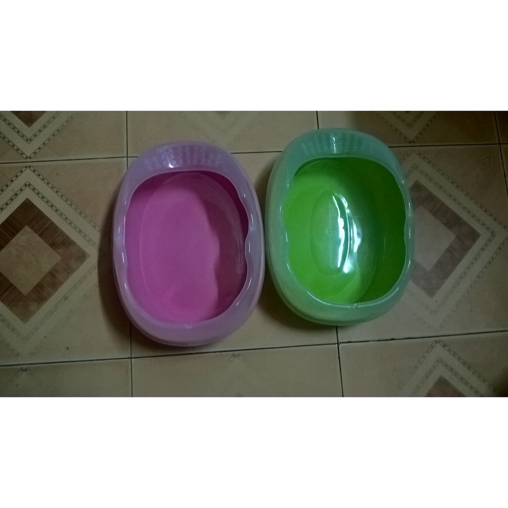 Khay vệ sinh hình trứng cho chó mèo (kèm xẻng)