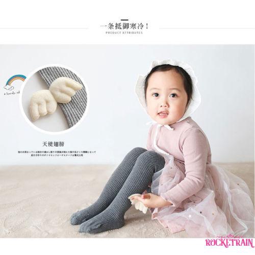 Quần vớ cotton mềm gắn đôi cánh thiên thần ấm áp xinh xắn dành cho bé gái
