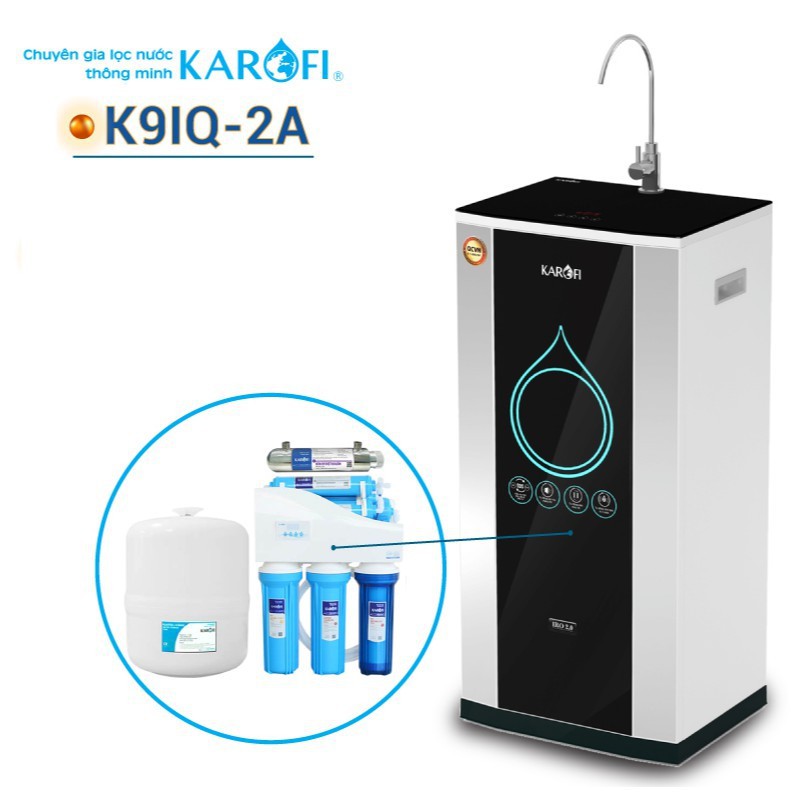 Máy lọc nước RO KAROFI iRO 2.0 K9IQ-2A (9 cấp lọc - Lõi ORP)