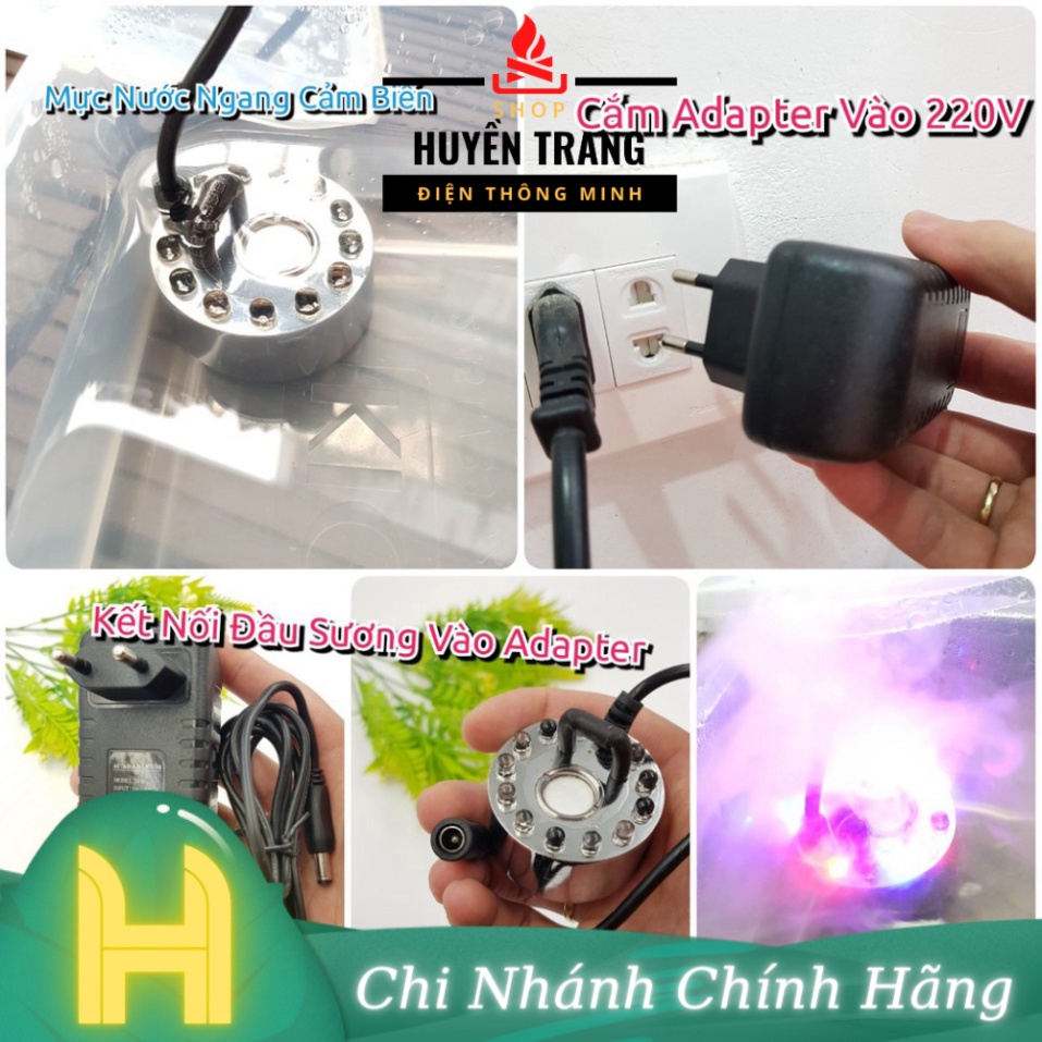 ❤️Giải Nhiệt Mùa Hè❤️Bộ Tạo Hơi Sương Tạo Ẩm Tiểu Cảnh 12 Led Cả Nguồn❤️Tạo Hơi Nước❤️Tạo Sương Siêu Âm, Phun Sương