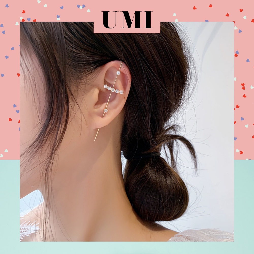 Bông Tai Khuyên Tai Nữ Xiên Vành Siêu Hot Phong Cách Hàn Quốc UMI EH01BS