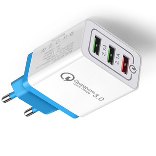 Củ Sạc Nhanh Quick Charge 3.0 Với 3 Cổng USB