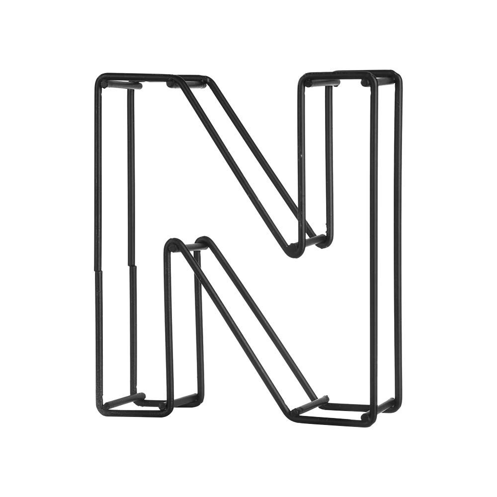 1 Chữ Cái Tiếng Anh Màu Đen Bằng Sắt Dùng Để Trang Trí Nhà Cửa