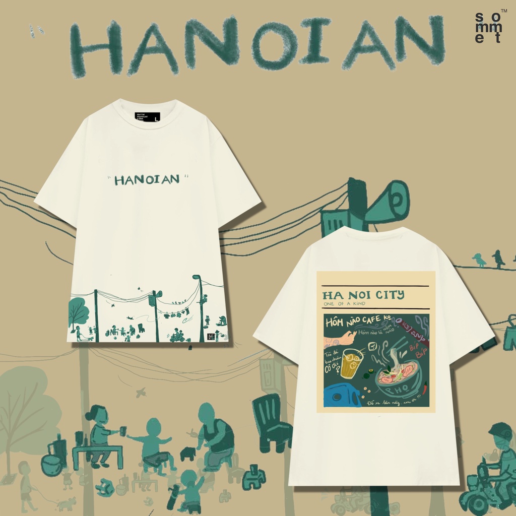 {The Sommet} Áo phông cộc tay Hanoian