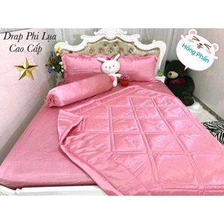 BỘ GA GIƯỜNG PHI LỤA COMBO 5 MÓN 1m6x2m