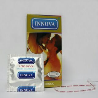 Bao cao su INNOVA Vàng Gân Gai Thắt Kéo Dài 12 Pcs - Cam Kết Chính Hãng