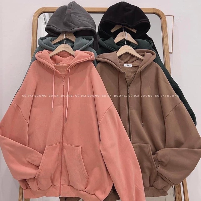 ÁO KHOÁC NỈ TRƠN FULL MÀU