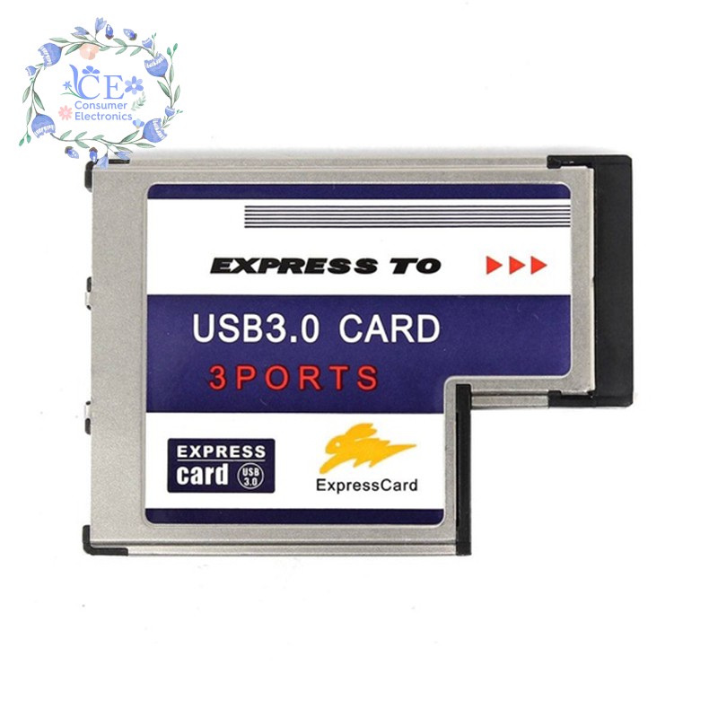 Adapter chuyển đổi 3 cổng USB 3.0 sang Express Card 54mm