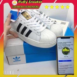 [  FREE SHIP ] giày thê thao, giày sneaker adi das superstar mũi SÒ TEM VÀNG cao cấp đủ phụ kiên full size