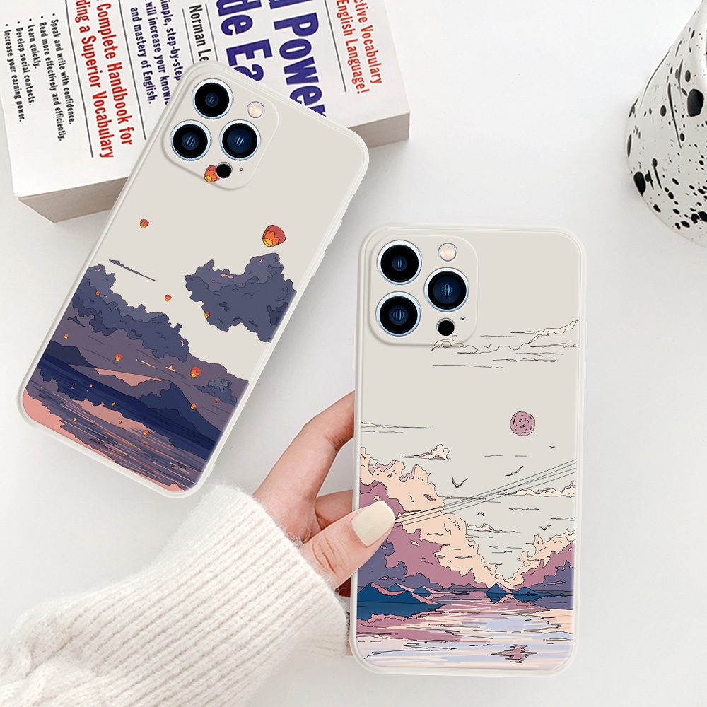 Ốp Lưng Mềm Có Đèn Lồng Cho Compatible for iPhone XR X XS MAX 8 Plus 7 Plus 6S 6 Plus #H136