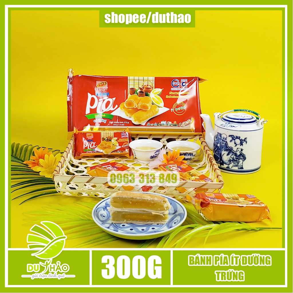 Bánh pía ít đường có trứng Tân Huê Viên 280g