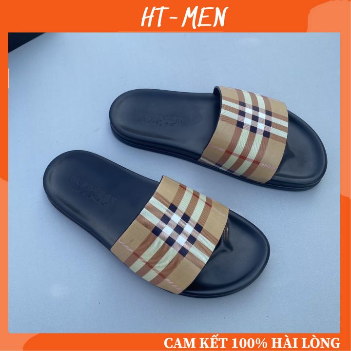 Dép Thời Trang Quai Ngang Nam Đế Cao 1.5 Cm Mang Êm Chân Full Box