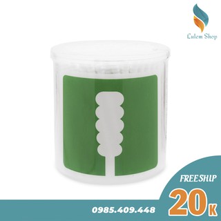 Hộp tăm bông UD thân giấy kháng khuẩn xoắn 2 đầu