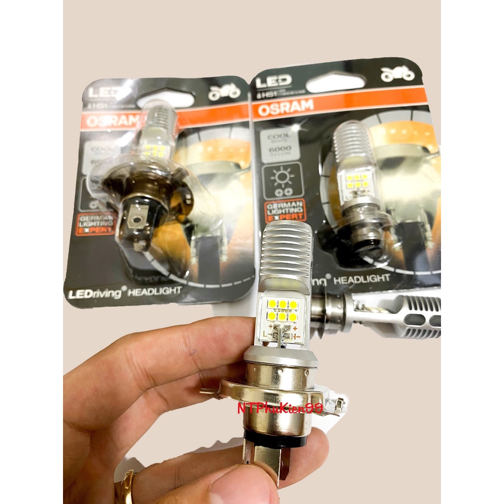 Bóng đèn pha Led Osram Chính Hãng Chân M5-H4 sáng gom-Bảo Hành 1 Năm