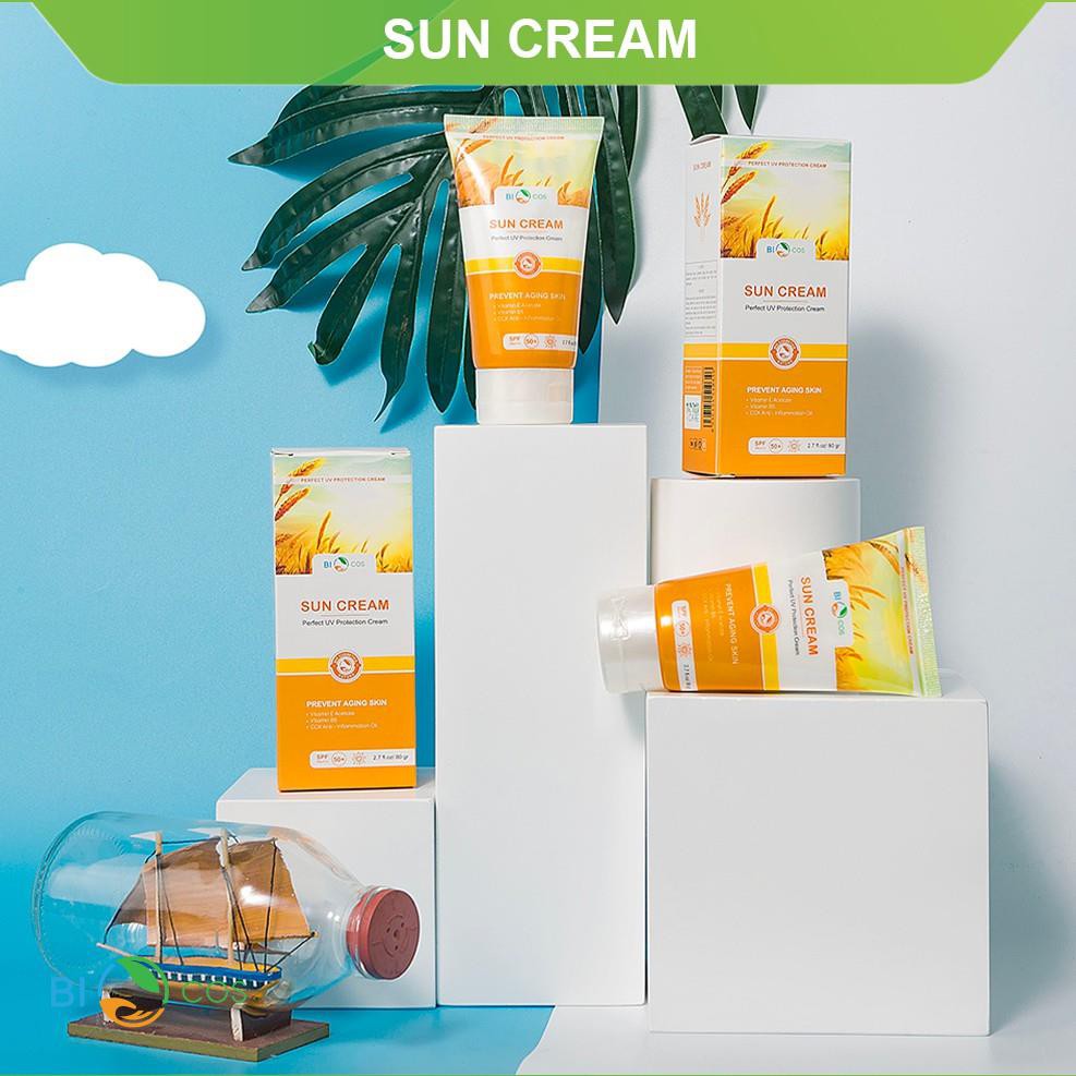 [ BIOCOS ] Kem chống nắng BIOCOS bảo vệ da khỏi các tác nhân môi trường, giảm lão hoá cho da SPF 50+++ 80g | BigBuy360 - bigbuy360.vn