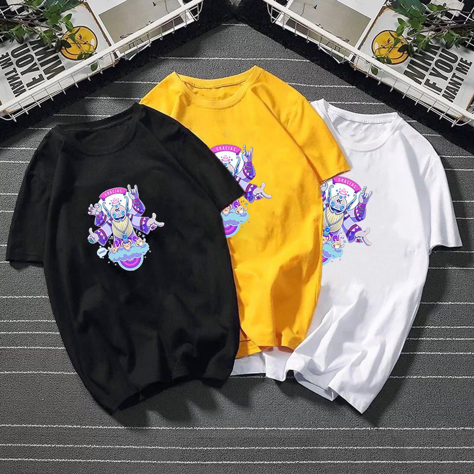 Áo thun nữ form rộng họa tiết hoạt hình vải dày mịn TEEW401