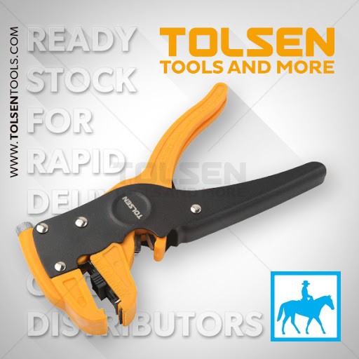 TOLSEN Kìm kềm tuốt dây điện mỏ quạ Wire Stripper 38050