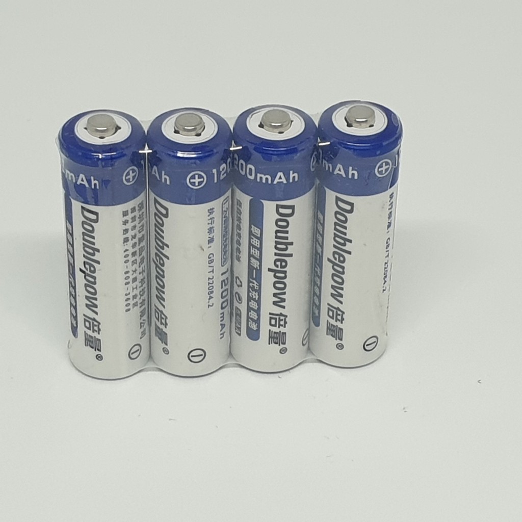 Bộ 4 pin Sạc AA đa năng Doublepow 1200 mAh tặng kèm hộp đựng pin