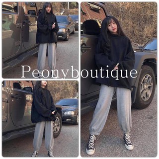 Set Nỉ Bông Ngoại Basic Unisex [FREESHIP] 🌸 Bộ quần jogger bo ống áo hoodie trơn tay bồng oversize nam nữ Ulzzang 🌸