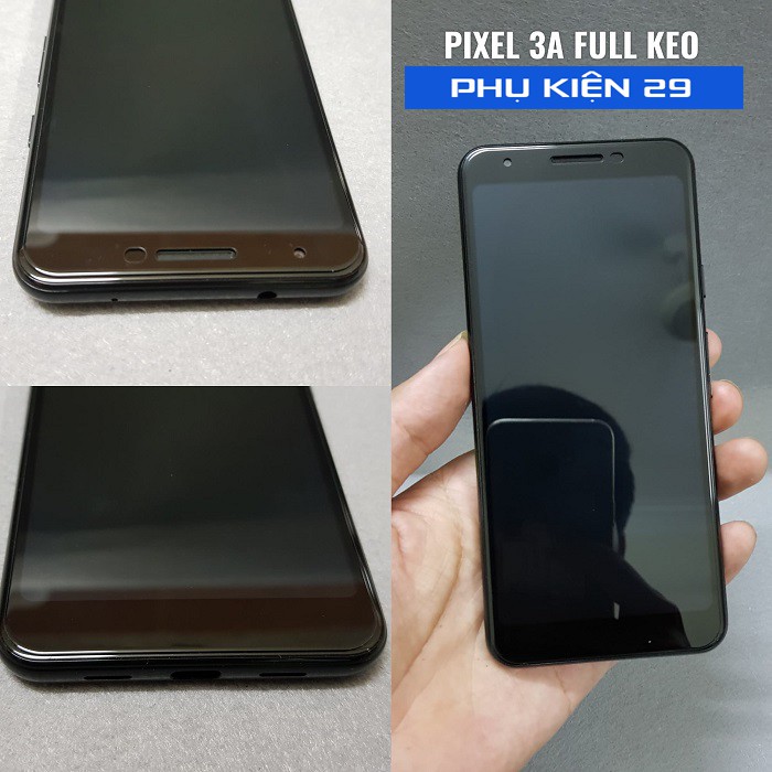 [Google Pixel 3A] Kính cường lực FULL màn FULL keo Glass Pro+ 9H