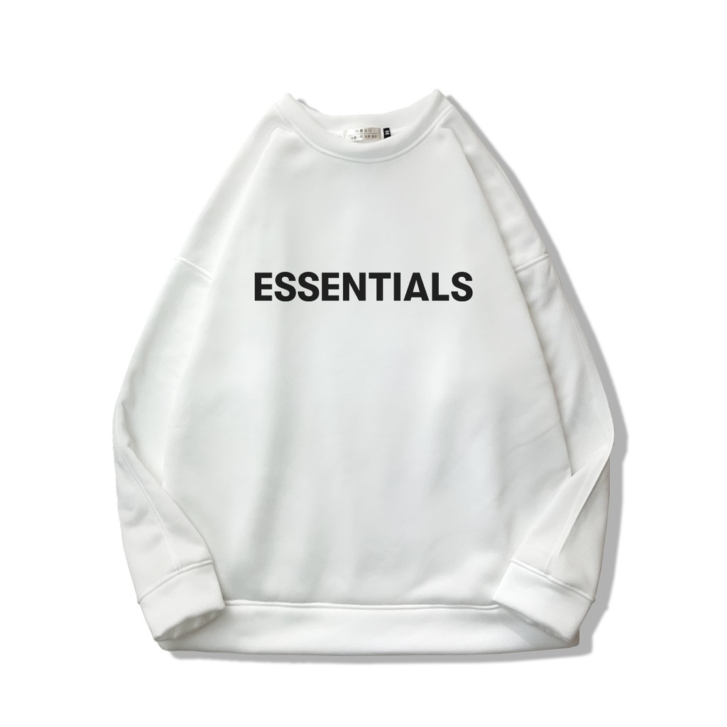 Áo sweater ESSENTIALS Wado chất liệu nỉ bông mềm mịn form rộng oversize dáng ulzzang gồm 6 màu