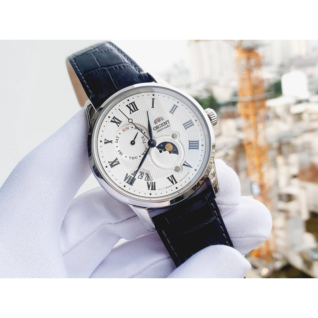 Đồng hồ nam ORIENT SUN AND MOON GEN 3 TRẮNG RA-AK0008S10B